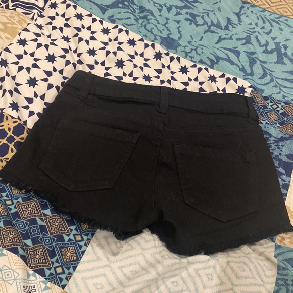Jeans shorts,  black. Size XS - Picture 3 of 7